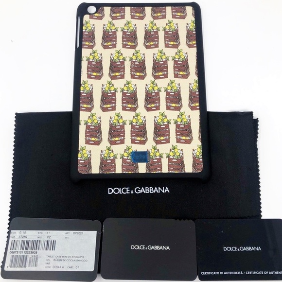 Authentic Dolce & Gabbana St. Dauphine Lemon Basket Ipad Mini Case - Picture 2 of 4